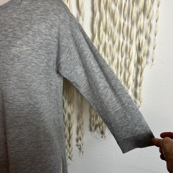 Eileen Fisher Gray Linen Blend Tunic Sweater Size XXS - Picture 2 of 6